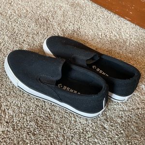 Converse Black Slip On Shoes
